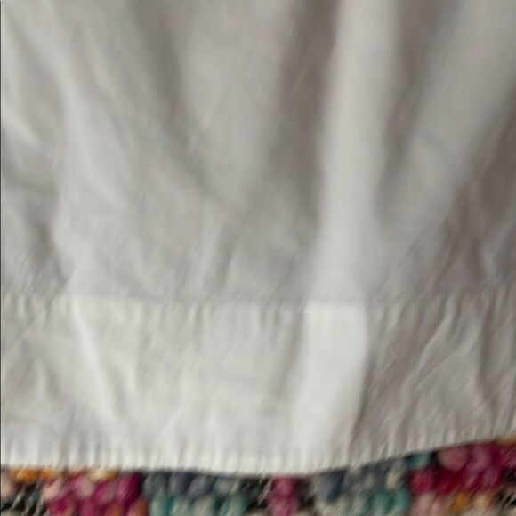 BCBGMaxAzria White Ruffled Fitted Blouse - Picture 4 of 8